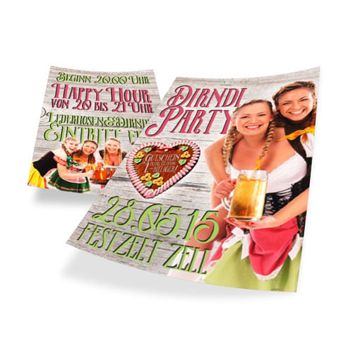 Party-Flyer für Dirndlparty