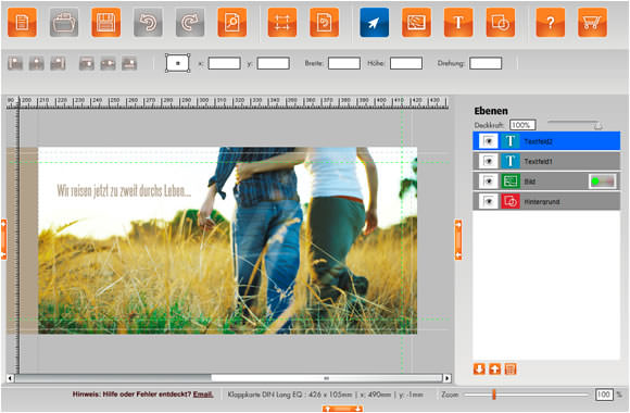 Onlinedesigner von online-druck.biz